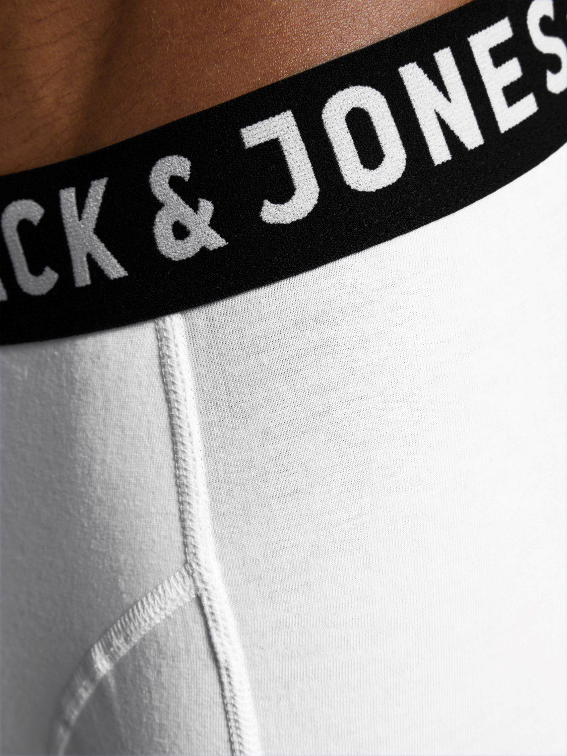Men&#39;s Jack and Jones Boxer Trunks Shorts White Detail
